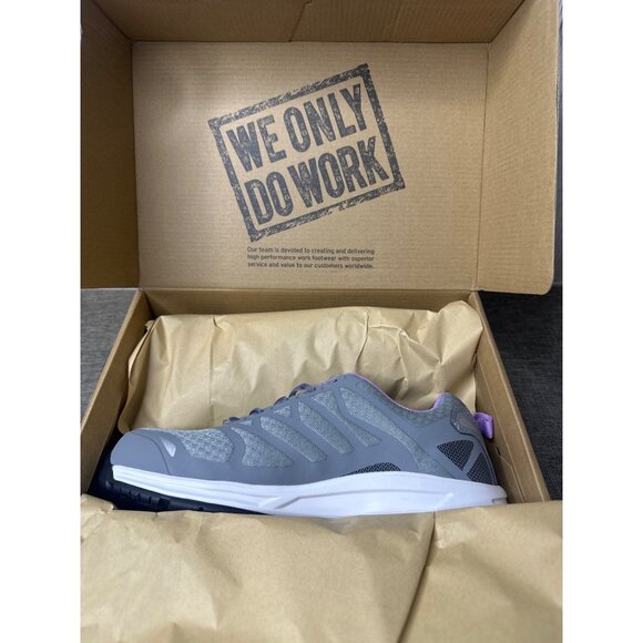 Nautilus Womens Size 11 D Steel Toe Athletic Work Shoes Gray & Purple - Picture 8 of 9
